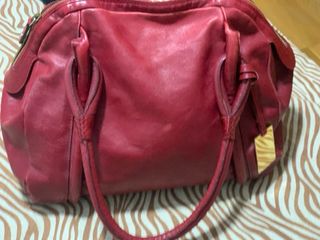 Bolso piel rojo