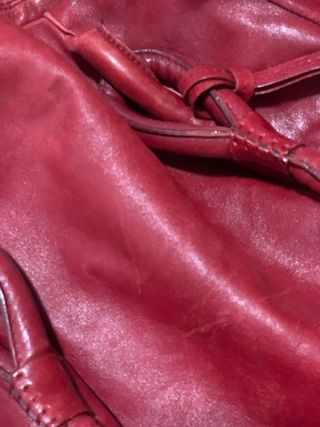 Bolso piel rojo