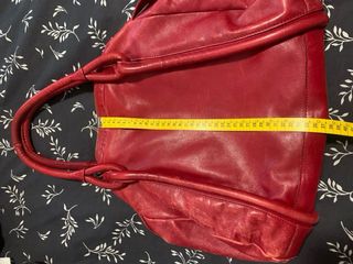Bolso piel rojo