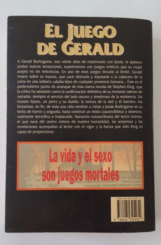 Libro El juego de Gerald, de Stephen King