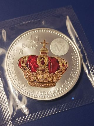 Moneda 40€ Plata Año 2024.