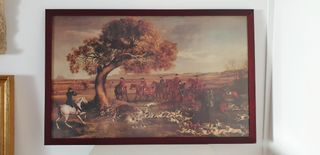 CUADRO SERIGRAFÍA INGLESA ANTIGUO