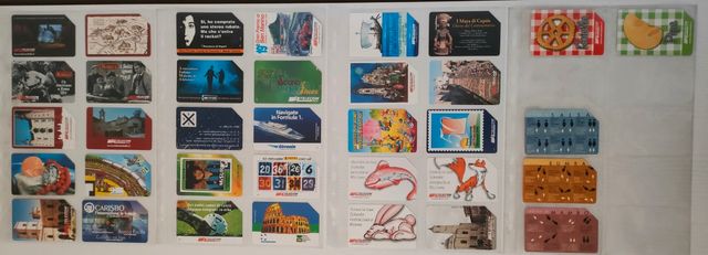 Schede telefoniche Italiane varie tirature 