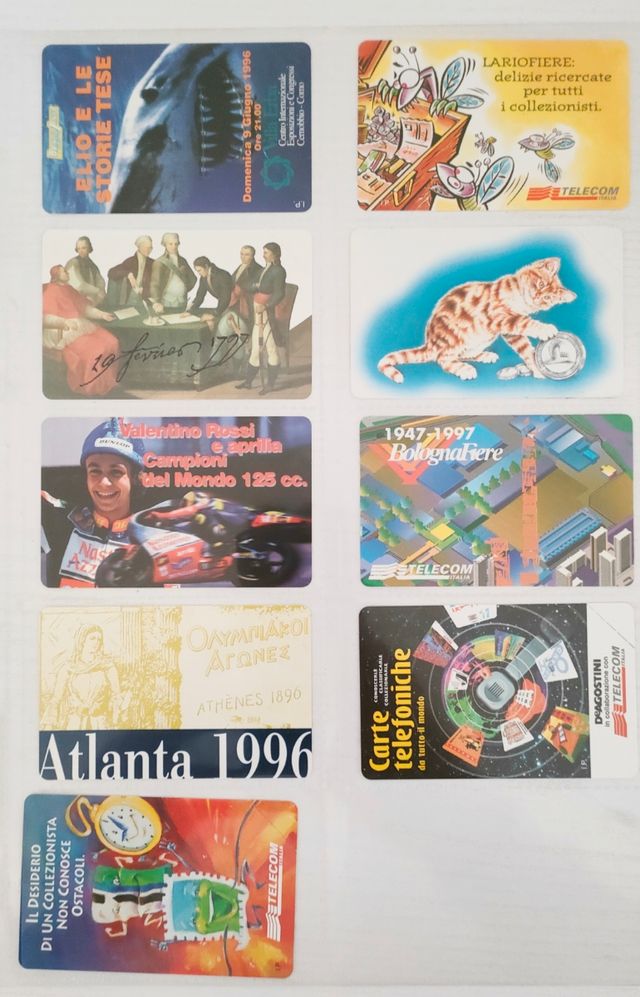 Schede telefoniche Italiane varie tirature 