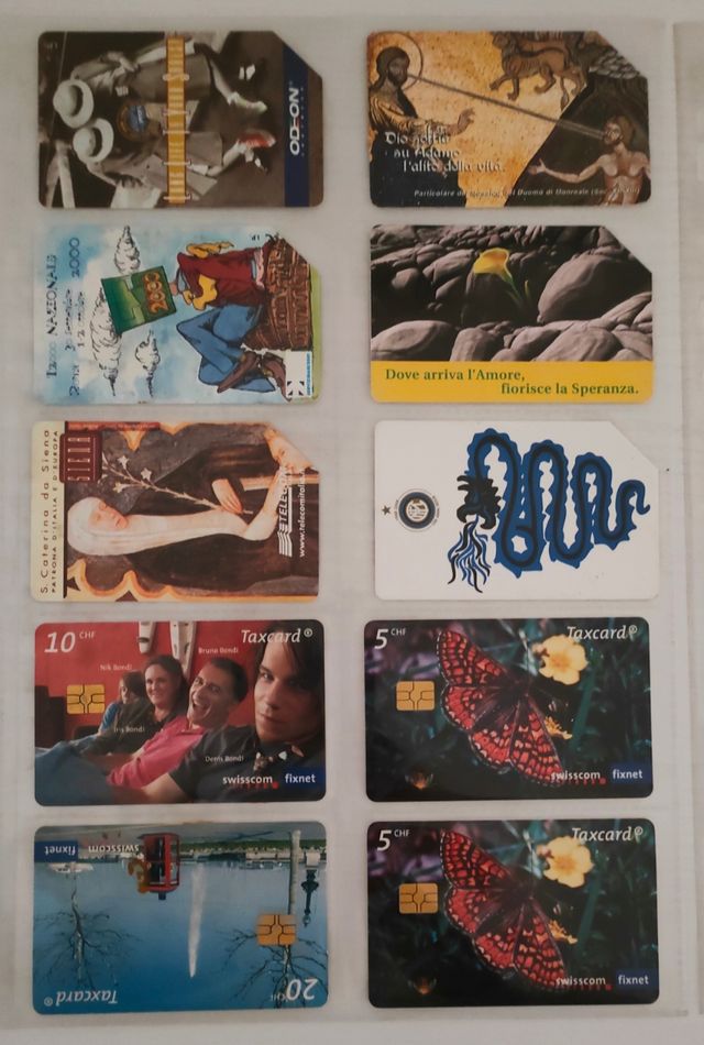 Schede telefoniche Italiane varie tirature 