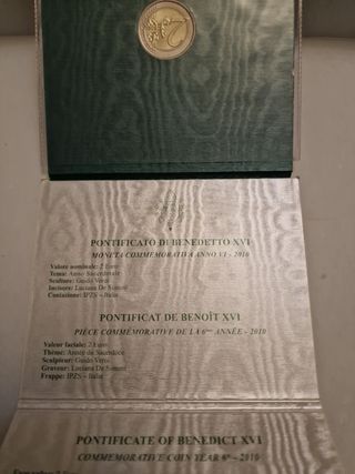 Moneta commemorativa 2 E. VATICANO 2010