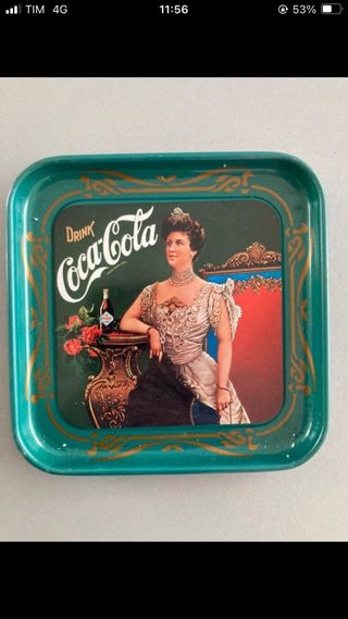 Set 4 sottobicchieri in metalo vintage