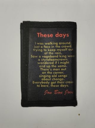 Portafoglio A Strappo Anni 80, 90  ""Jon Bon Jovi"