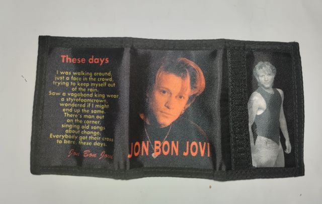 Portafoglio A Strappo Anni 80, 90 ""Jon Bon Jovi"