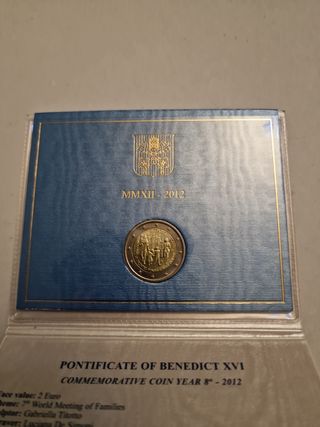Moneta commemorativa 2 E. VATICANO 2012.