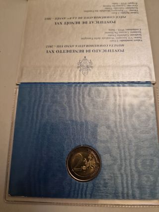 Moneta commemorativa 2 E. VATICANO 2012.