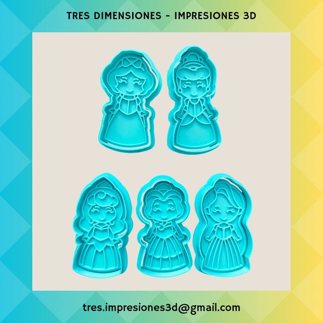 Cortador de galletas Princesas