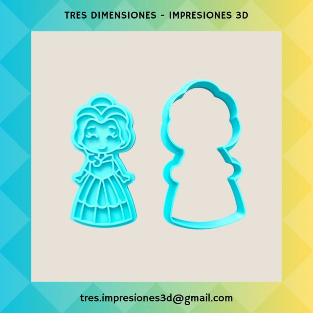 Cortador de galletas Princesas
