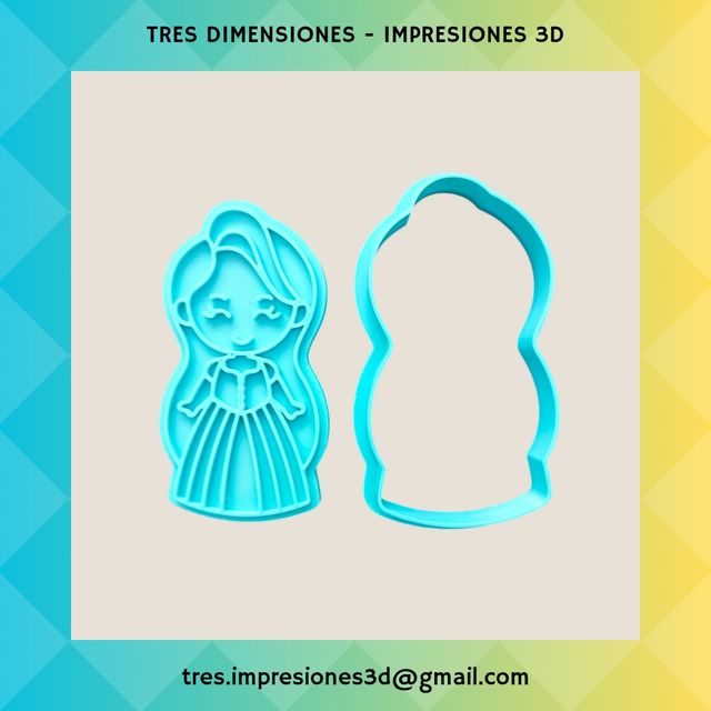 Cortador de galletas Princesas