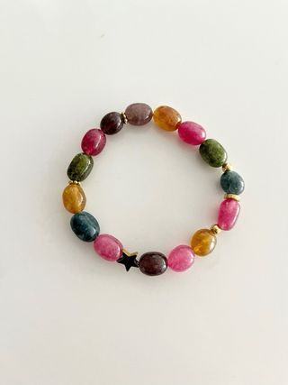 Pulsera de jade multicolor
