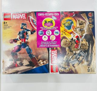 Pack Lego Capitan América y Spiderman VS Sandman  