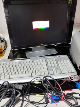 Pantalla teclado y impresora hp-canon