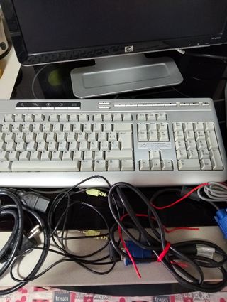 Pantalla teclado y impresora hp-canon