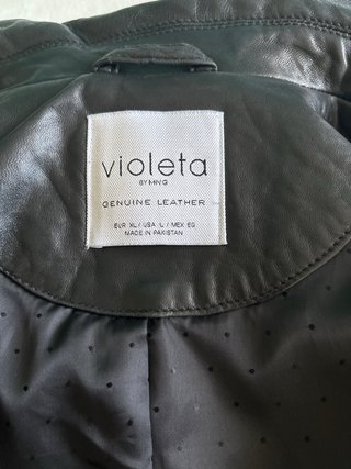 Americana Chaqueta de piel auténtica