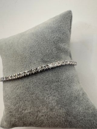 Pulsera riviere de oro de 18 kt con diamantes