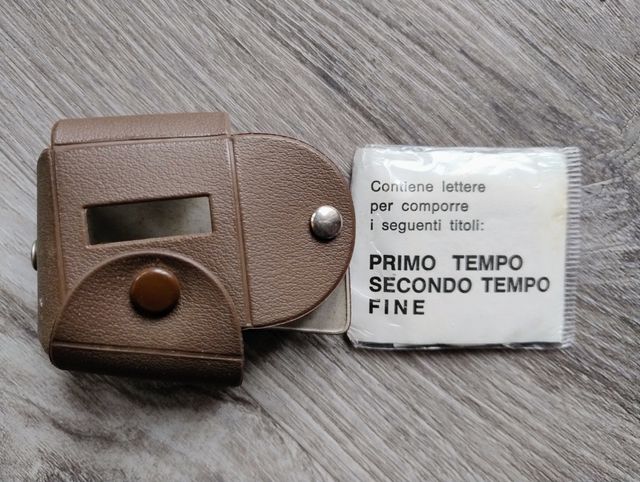 Lettere per comporre "PRIMO TEMPO"...