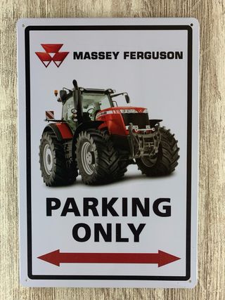 Cartel tractor Massey ferguson