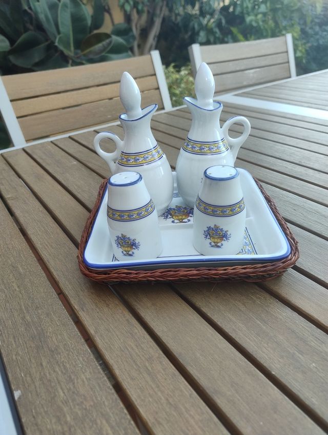 Juego completo de vinagreras