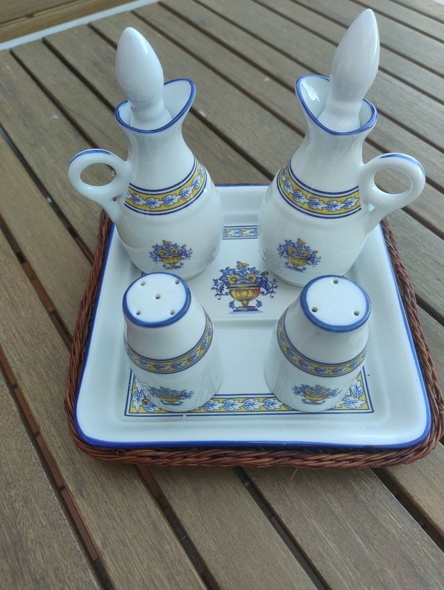 Juego completo de vinagreras