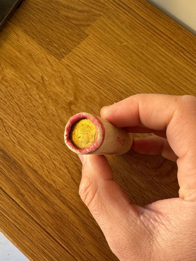 Cartucho de 50 monedas de 1 peseta