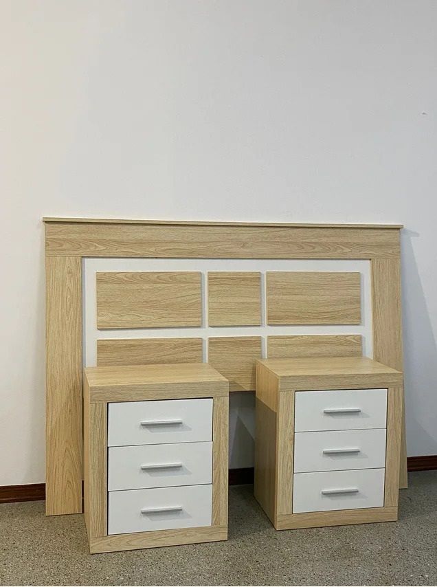 Conjunto Cabecero + 2 Mesitas De Noche