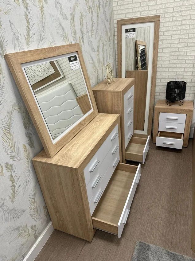 Conjunto Cabecero + 2 Mesitas De Noche