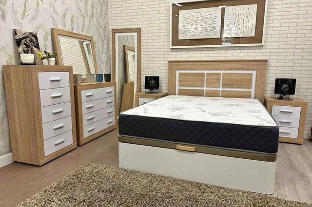 Conjunto Cabecero + 2 Mesitas De Noche