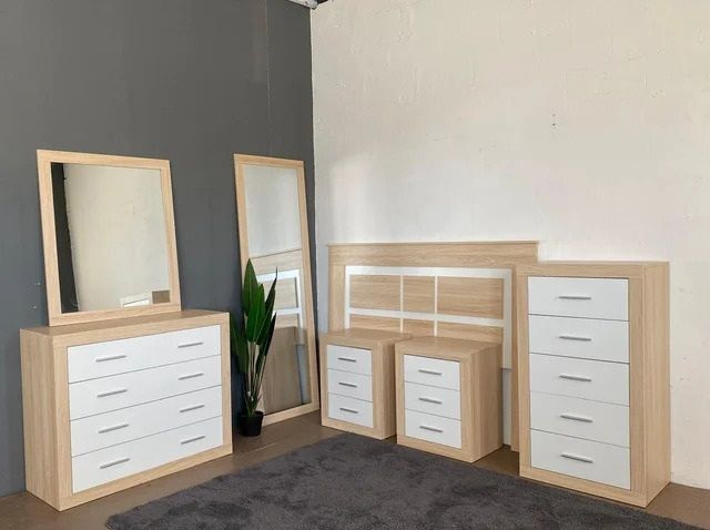 Conjunto Cabecero + 2 Mesitas De Noche