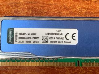 Memoria DDR3 4gb HyperX blu