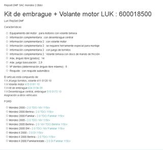 Kit de embrague y volante de motor 