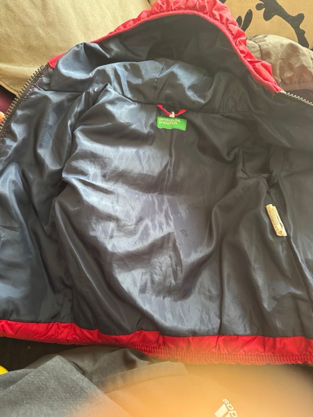 Abrigo plumas chaqueta acolchada benetton niño