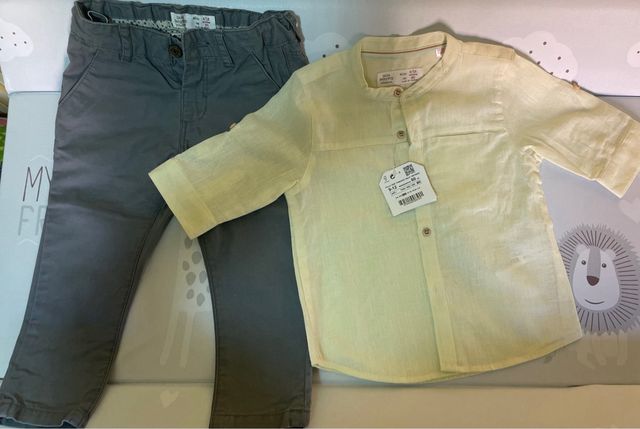 Conjunto bebe Zara 9 a12 meses