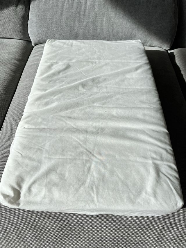 Colchão de berço 75x50 com capa e almofada