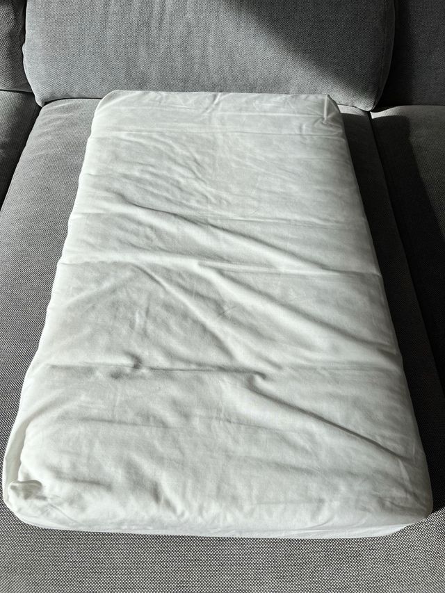 Colchão de berço 75x50 com capa e almofada