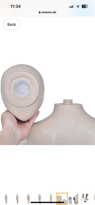 Maniqui mujer base cristal 