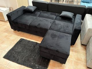 NUEVO!! SOFÁ CAMA CON PUFF Y ARCÓN + COJINES