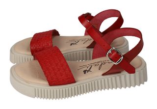 Sandalias rojas para mujer hechas en España