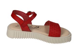 Sandalias rojas para mujer hechas en España