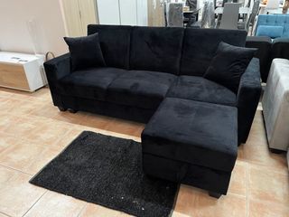 NUEVO!! SOFÁ CAMA CON PUFF Y ARCÓN + COJINES