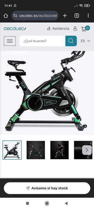 Bicicleta estática cecotec