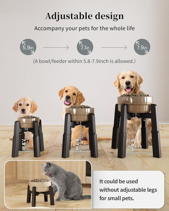 Alzador comedero mascotas