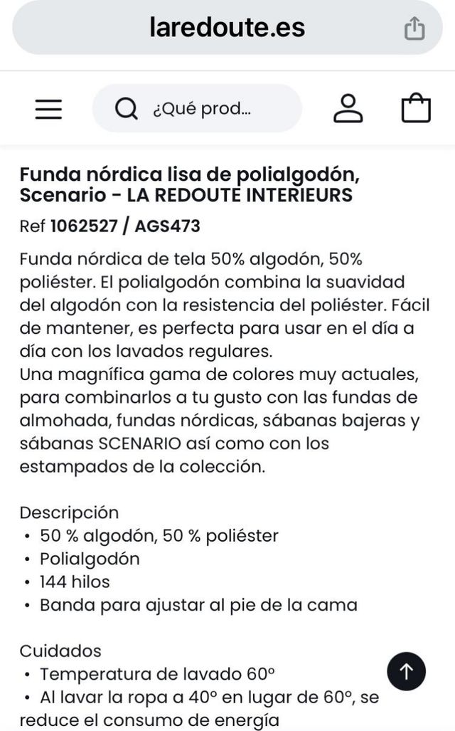 Funda Nórdica La Redoute 240x220 Dos fundas almoha