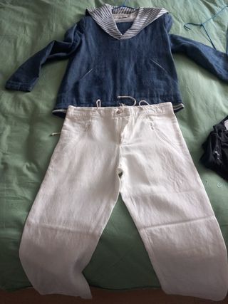 Traje comunión de lino talla 12A