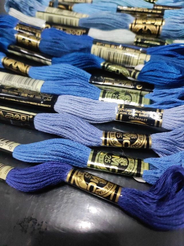 Lote 20 madejas hilo moulinè