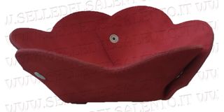 Svuotatasche forma fiore in pelle scamosciata